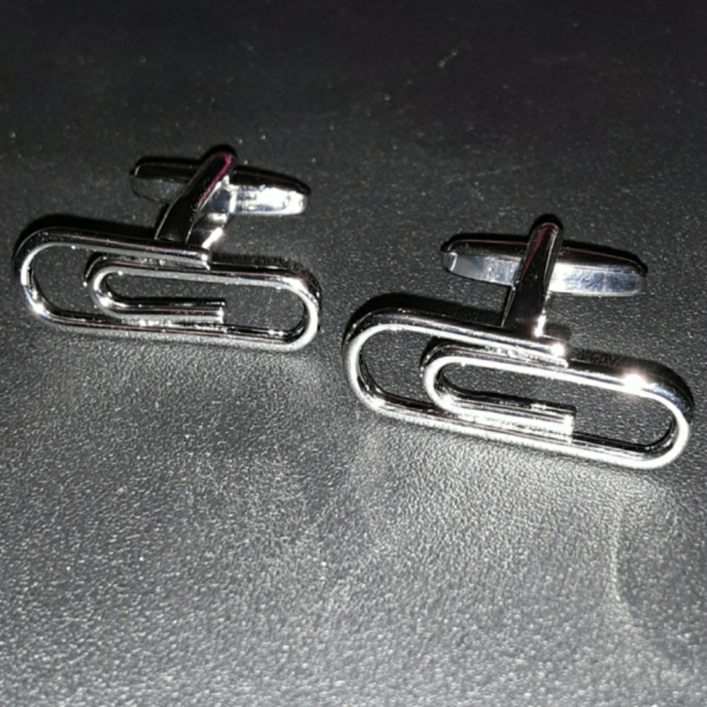 Paperclip Cufflinks - Picture 5 of 6